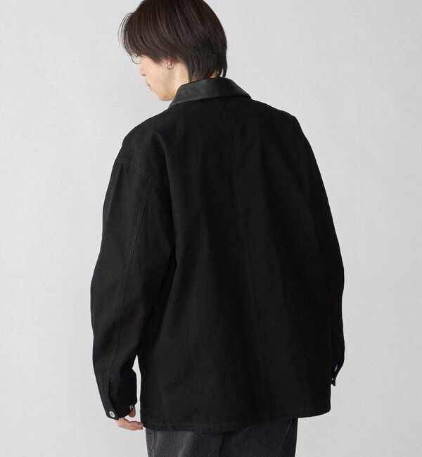 SHIPS「City Ambient Products: オーバーサイズ カバーオール ワーク ジャケット」|ブルゾン・スタジャン|