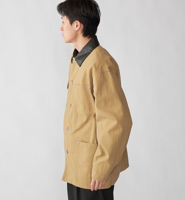 SHIPS「City Ambient Products: オーバーサイズ カバーオール ワーク ジャケット」|ブルゾン・スタジャン|