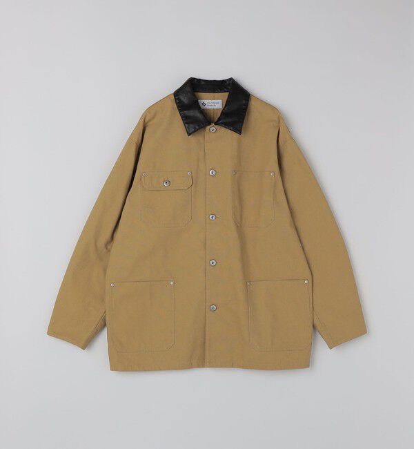SHIPS「City Ambient Products: オーバーサイズ カバーオール ワーク ジャケット」|ブルゾン・スタジャン|