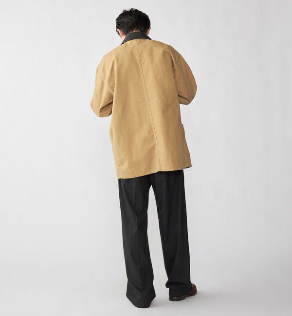 SHIPS「City Ambient Products: オーバーサイズ カバーオール ワーク ジャケット」|ブルゾン・スタジャン|