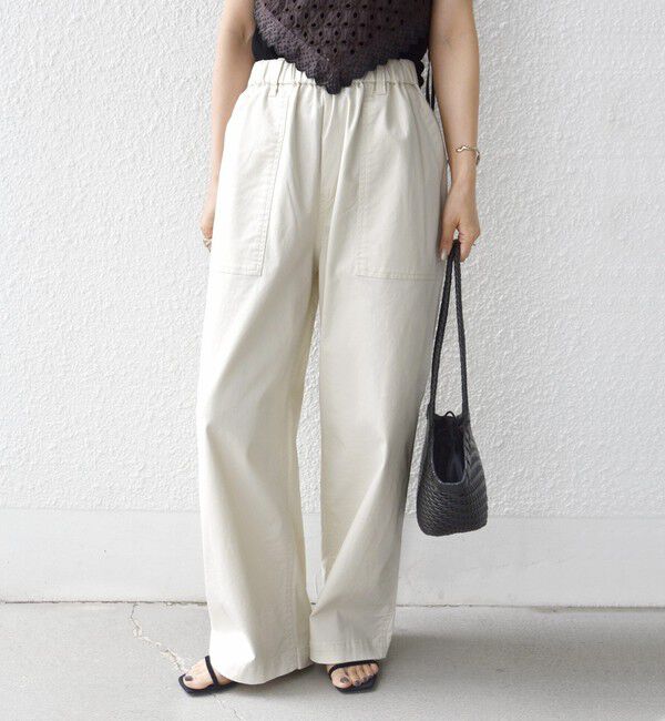 SHIPS for women「《予約》【WEB限定】〈洗濯機可能〉ドロスト ベイカー パンツ」|カーゴ|