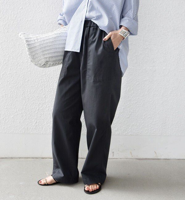 SHIPS for women「《予約》【WEB限定】〈洗濯機可能〉ドロスト ベイカー パンツ」|カーゴ|