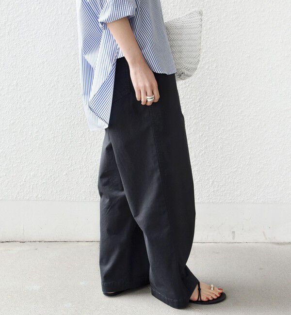 SHIPS for women「《予約》【WEB限定】〈洗濯機可能〉ドロスト ベイカー パンツ」|カーゴ|