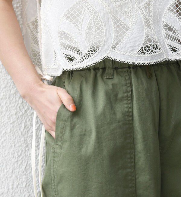 SHIPS for women「《予約》【WEB限定】〈洗濯機可能〉ドロスト ベイカー パンツ」|カーゴ|