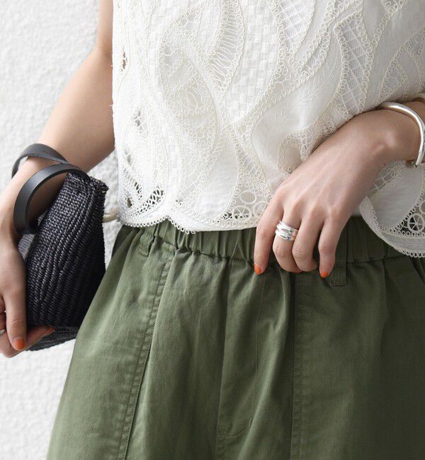 SHIPS for women「《予約》【WEB限定】〈洗濯機可能〉ドロスト ベイカー パンツ」|カーゴ|