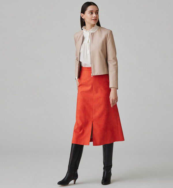 Ballsey「ラムレザー ジップアップブルゾン」|ブルゾン・スタジャン|