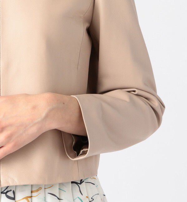 Ballsey「ラムレザー ジップアップブルゾン」|ブルゾン・スタジャン|