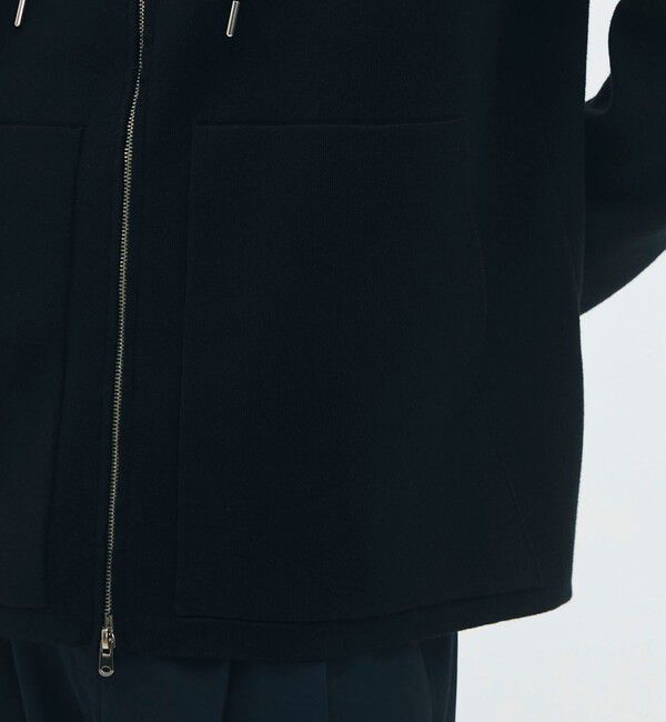 CABaN「CABaN コットンカシミヤ ジップパーカ」|ニット・セーター|