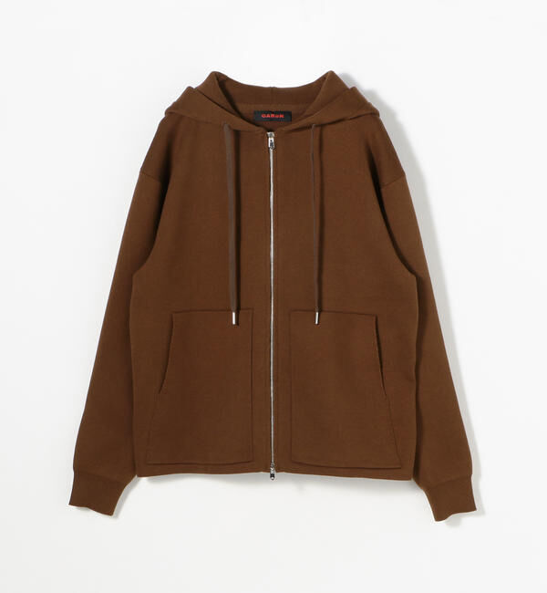 CABaN「CABaN コットンカシミヤ ジップパーカ」|ニット・セーター|