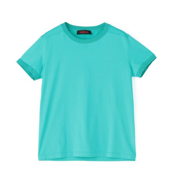 CABaN「コットン リブコンビクルーネックプルオーバー」|Tシャツ・カットソー|53 グリーン