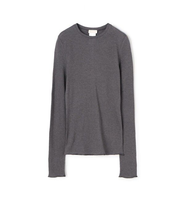 Ballsey「コットンシルクリブ クルーネックプルオーバー」|Tシャツ・カットソー|17 チャコールグレー