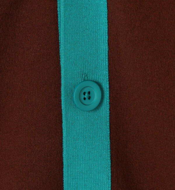 CABaN「CABaN コットンカシミヤ バイカラーVネックカーディガン」|カーディガン|