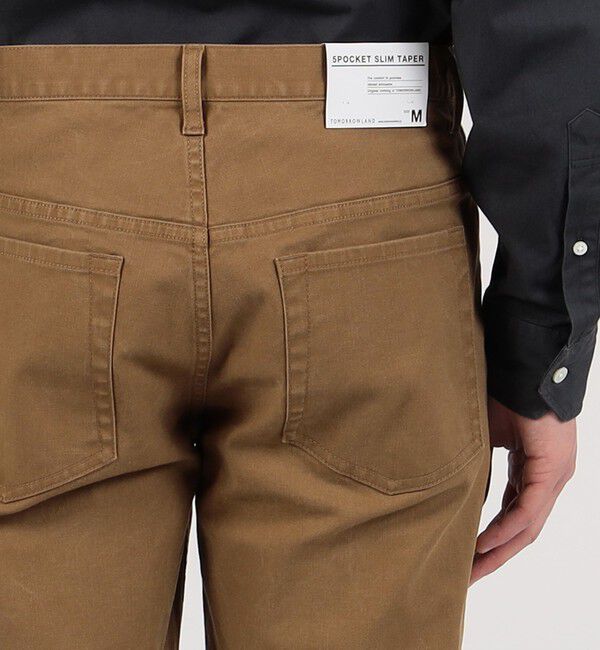 TOMORROWLAND MENS「サージストレッチ 5ポケットストレートパンツ」|チノ|