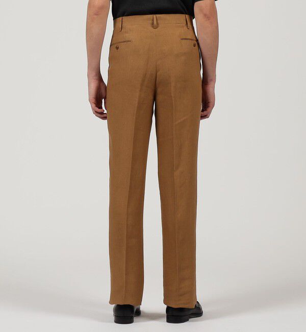 TOMORROWLAND MENS「ベルジャンリネン 2プリーツスラックス」|スラックス|