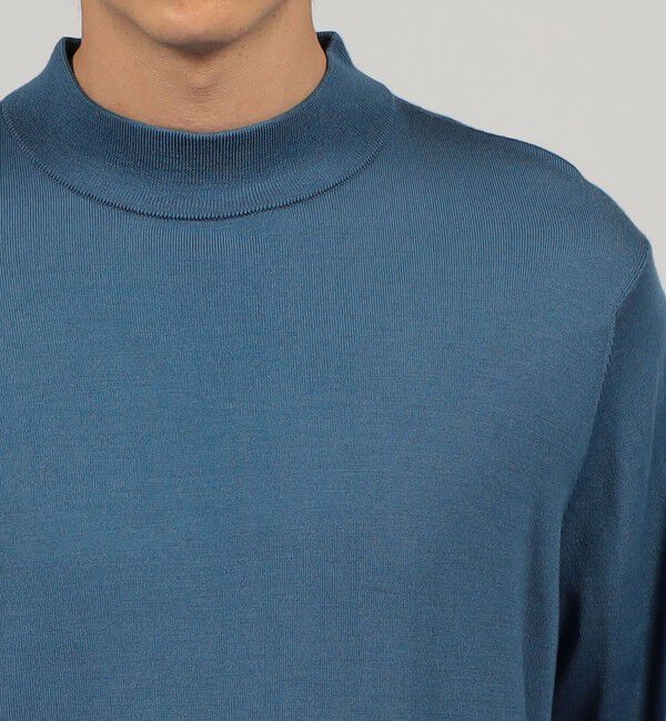 TOMORROWLAND MENS「TOMORROWLAND tricot スーパーファインメリノウール モックネックプルオーバー」|ニット・セーター|