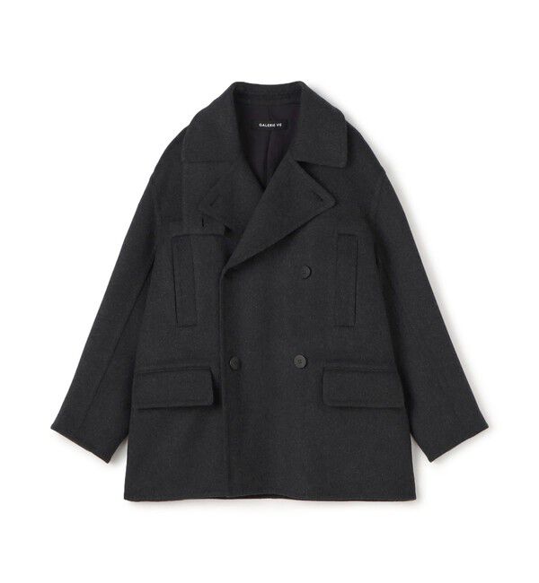 GALERIE VIE「ウールダブルフェイス  ピーコート」|ピーコート|17 チャコールグレー