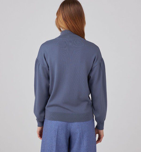 Ballsey「エクストラファインウール ギャザースリーブプルオーバー」|ニット・セーター|