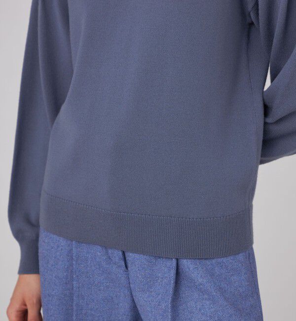 Ballsey「エクストラファインウール ギャザースリーブプルオーバー」|ニット・セーター|