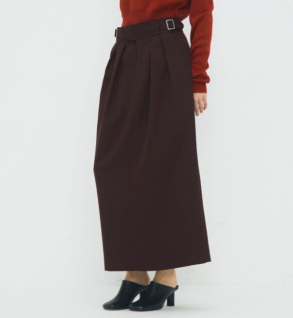 CABaN「ウールギャバジン グルカスカート」|スカート|