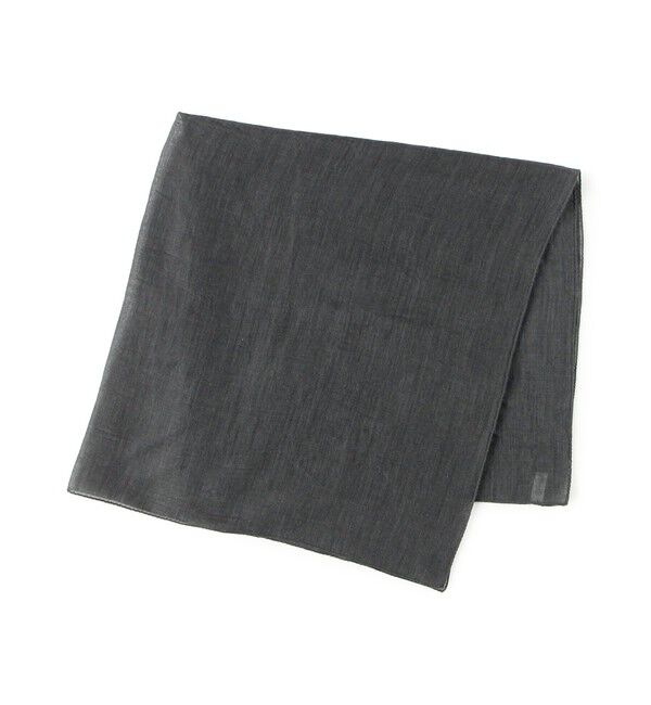 TOMORROWLAND GOODS「GALERIE VIE FU ラミーカシミヤスカーフ」|ストール|17 チャコールグレー