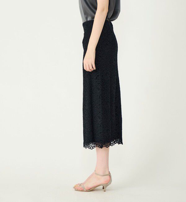 Ballsey「フラワーコードレース ペンシルタイトスカート」|タイト|