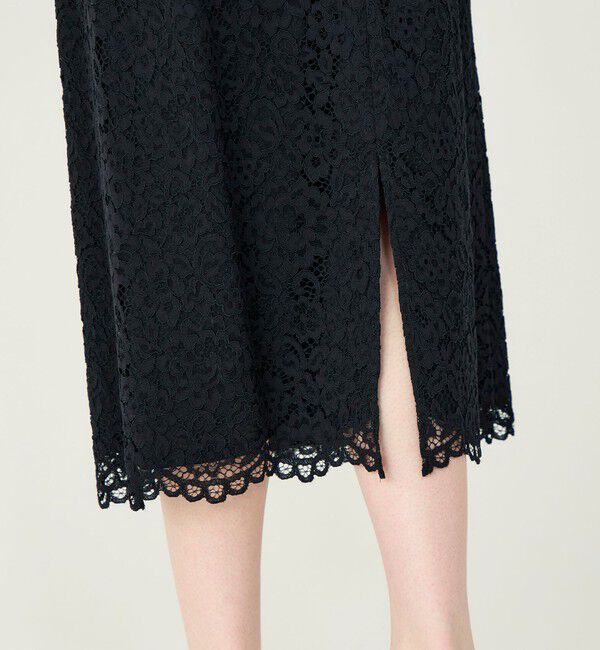 Ballsey「フラワーコードレース ペンシルタイトスカート」|タイト|