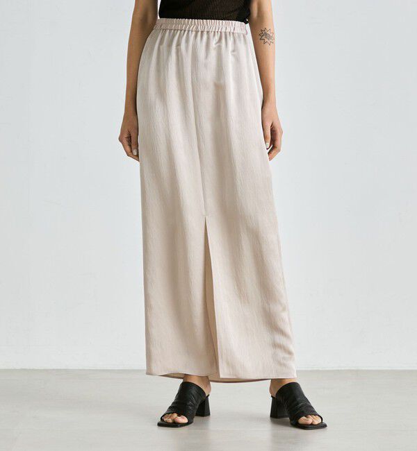 Edition「サテンヨウリュウ タイトスカート」|スカート|