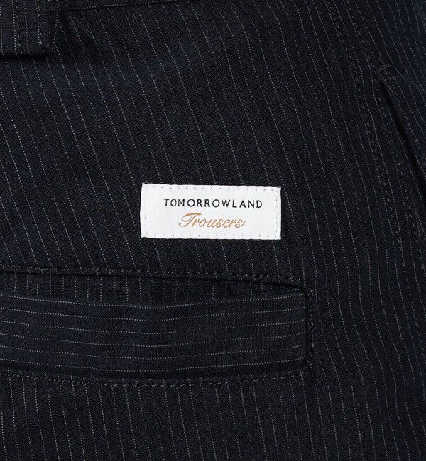 TOMORROWLAND MENS「コットンリネンシルク ノープリーツ ワイドパンツ」|チノ|