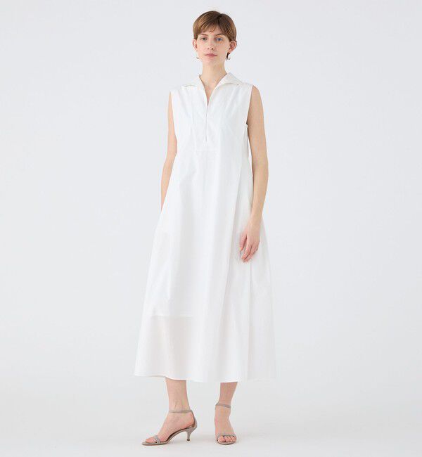 Ballsey「プロセスドコットン スキッパーカラーワンピース」|ワンピース|