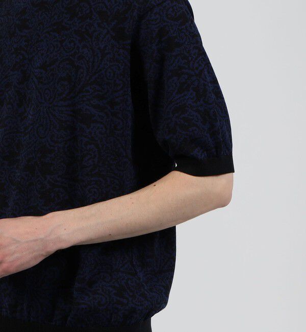 TOMORROWLAND MENS「TOMORROWLAND tricot ペイズリー柄 コットンハーフスリーブ ニット」|ニット・セーター|