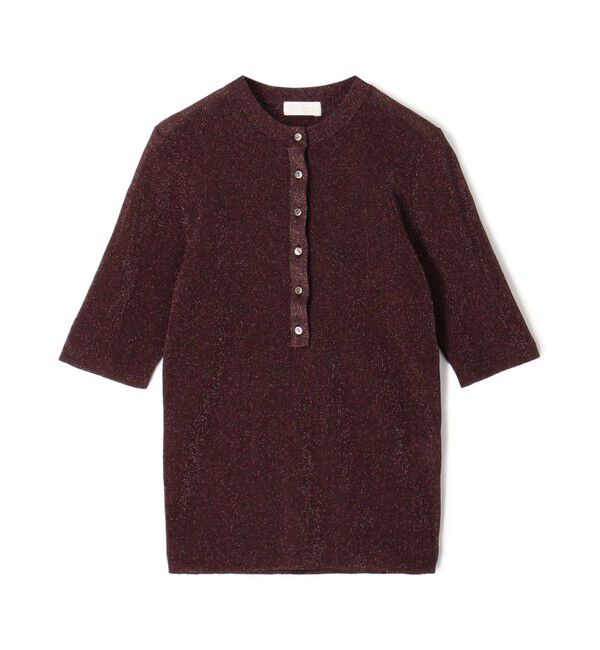 Ballsey「シアーラメリブ ヘンリーネックプルオーバー」|ニット・セーター|47 ブラウン