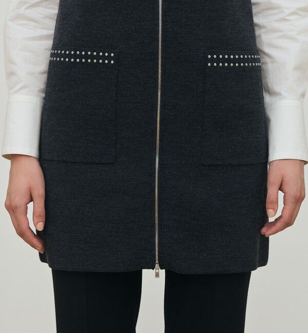 DES PRES「ハーフカーディガン ミドルジレ」|ベスト・ジレ|