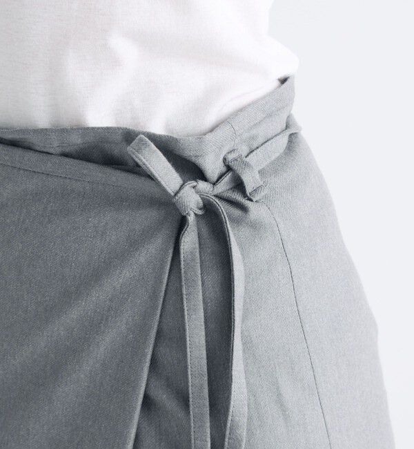 Edition「ストレッチフラノ ラップスカート」|スカート|