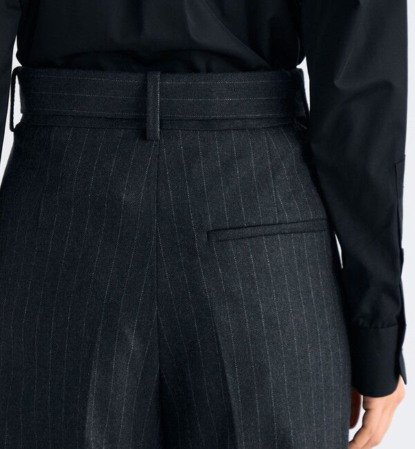 Edition「ストレッチフラノ ベルテッドスラックス」|スラックス|