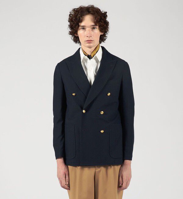 TOMORROWLAND MENS「コットン ダブルブレステッド 6Bジャケット DONDI」|テーラードジャケット|