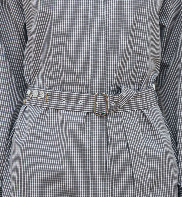 DES PRES「コンパクトプレーンコットン シャツワンピース」|ワンピース|