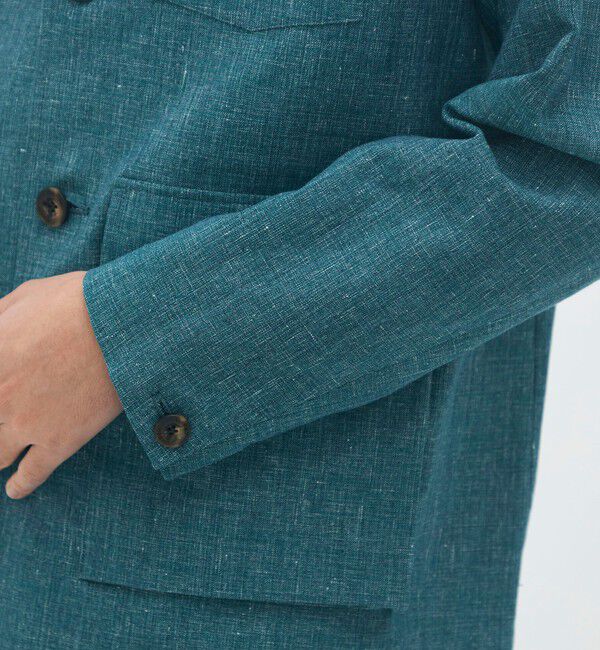 CABaN「コットンリネンスラブ 4ポケットカバーオールジャケット」|テーラードジャケット|