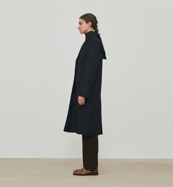 DES PRES「ダブルフェイスチェックジャガード チェスターコート」|チェスターコート|