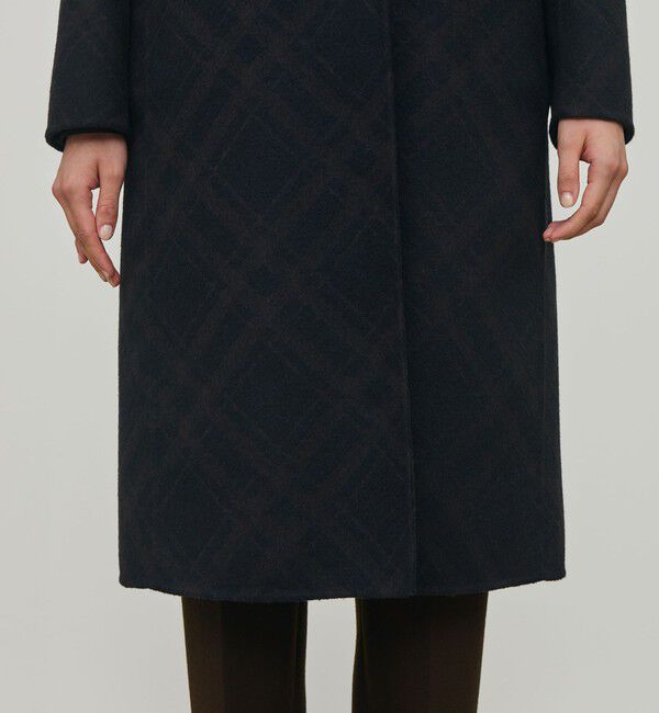 DES PRES「ダブルフェイスチェックジャガード チェスターコート」|チェスターコート|