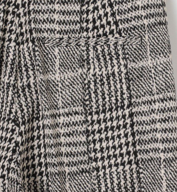 CABaN「グレンチェックジャカード フレアパンツ」|チノ|