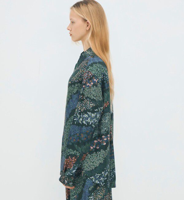 CABaN「シルクツイル FLOWER RIVER レギュラーカラーシャツ」|シャツ・ブラウス|