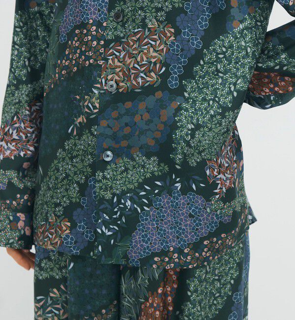 CABaN「シルクツイル FLOWER RIVER レギュラーカラーシャツ」|シャツ・ブラウス|