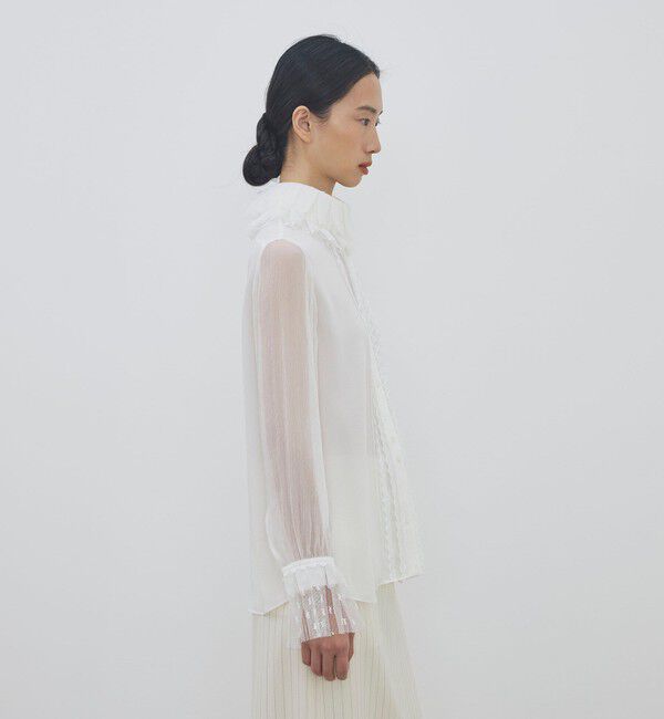 DES PRES「シアーレースコラージュ マルチレーステープブラウス」|シャツ・ブラウス|