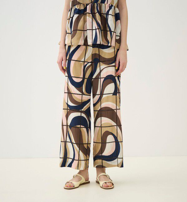 TOMORROWLAND collection「アイレットウェーブプリント ワイドストレートパンツ」|その他|