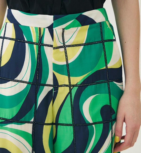 TOMORROWLAND collection「アイレットウェーブプリント ワイドストレートパンツ」|その他|