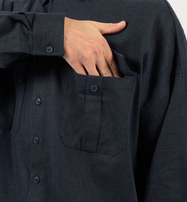 TOMORROWLAND MENS「【別注】GUY ROVER リネンコットン オーバーシャツ」|シャツ・ブラウス|