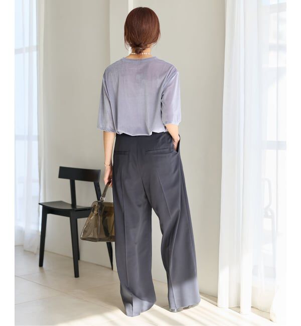 IENA「シアーベロアTシャツ」|Tシャツ・カットソー|