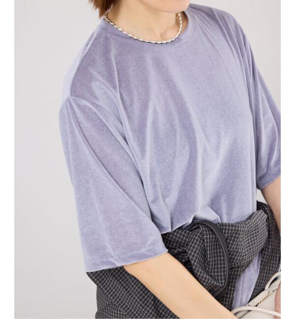 IENA「シアーベロアTシャツ」|Tシャツ・カットソー|