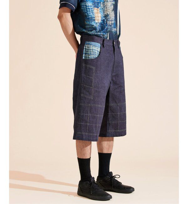 Paris Saint-Germain「【Poggy &times; Paris Saint-Germain】DEAR PSG PRINTED BAGGY SHORTS」|デニム|