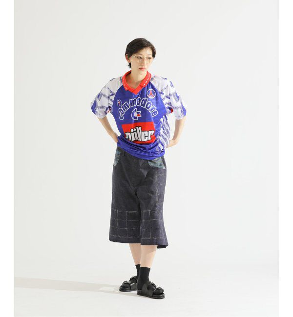 Paris Saint-Germain「【Poggy &times; Paris Saint-Germain】DEAR PSG PRINTED BAGGY SHORTS」|デニム|